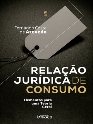 cover image of Relação jurídica de consumo